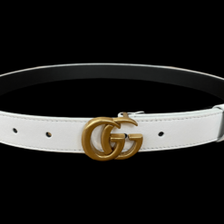 Gucci Leather Belt Gold Buckle 25 mm