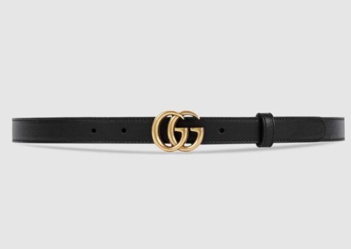Leather Belt Gold / Silver Buckle 25mm - Brands Gateway