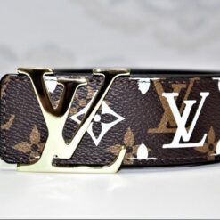 Louis Vuitton New Brown Monogram Leather Belt
