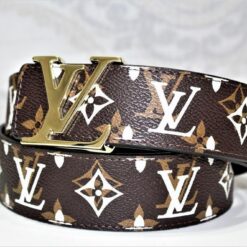 Louis Vuitton New Brown Monogram Leather Belt