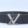 New Buckle Black Leather Belt - Brands Gateway