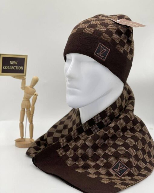 Louis Vuitton Petit Damier Hat & Scarf