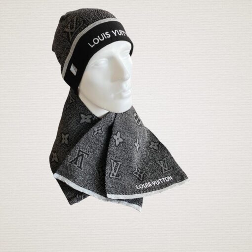 Louis Vuitton Petit Monogram Hat & Scarf
