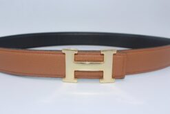Reversible Buckle Belt Brown&Black 35mm - Brands Gateway