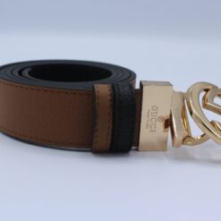 Reversible GG Buckle Leather Belt - Brands Gateway