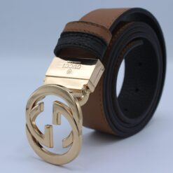 Reversible GG Buckle Leather Belt - Brands Gateway
