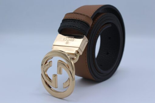 Reversible GG Buckle Leather Belt - Brands Gateway