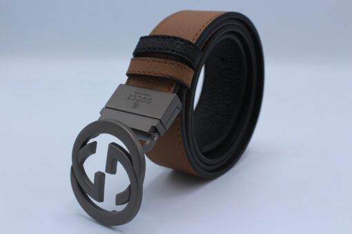 Reversible GG Buckle Leather Belt - Brands Gateway
