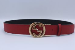 Reversible GG Buckle Leather Belt - Brands Gateway