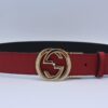 Reversible GG Buckle Leather Belt - Brands Gateway