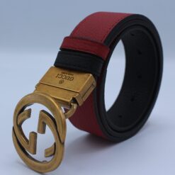 Reversible GG Buckle Leather Belt - Brands Gateway