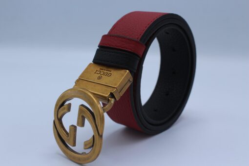 Reversible GG Buckle Leather Belt - Brands Gateway
