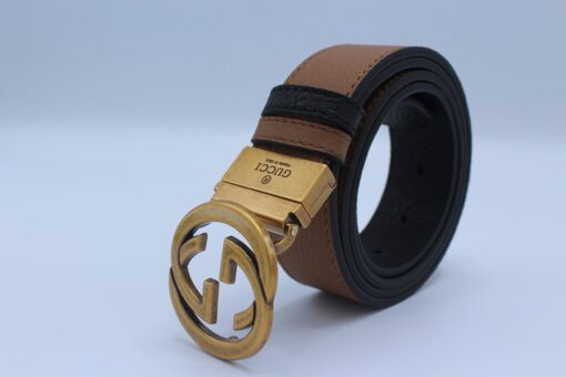 Reversible GG Buckle Leather Belt - Brands Gateway
