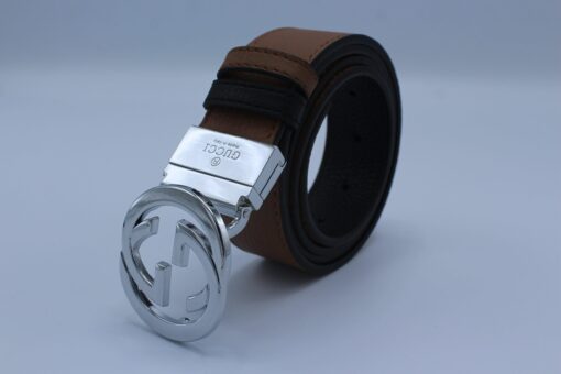 Reversible GG Buckle Leather Belt - Brands Gateway