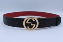 Reversible GG Buckle Leather Belt - Brands Gateway