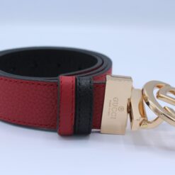 Reversible GG Buckle Leather Belt - Brands Gateway