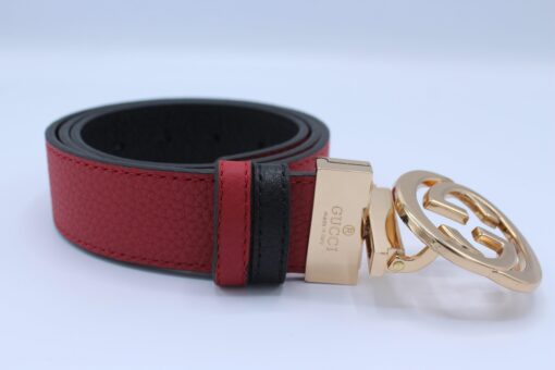 Reversible GG Buckle Leather Belt - Brands Gateway