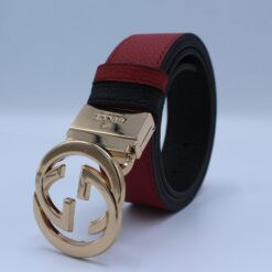 Reversible GG Buckle Leather Belt - Brands Gateway
