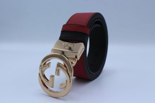 Reversible GG Buckle Leather Belt - Brands Gateway
