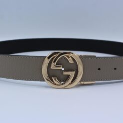 Reversible GG Buckle Leather Belt - Brands Gateway