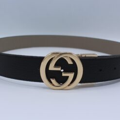 Reversible GG Buckle Leather Belt - Brands Gateway