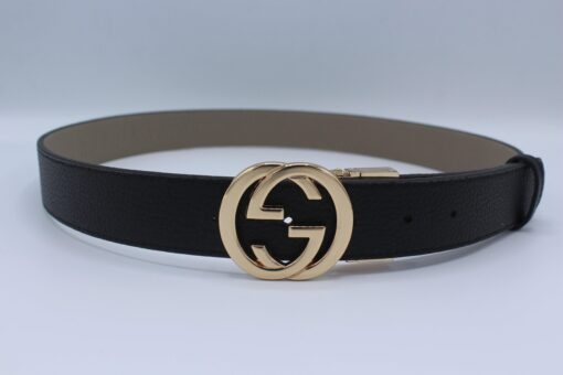 Reversible GG Buckle Leather Belt - Brands Gateway