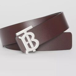 Reversible Motif Leather Belt - Brands Gateway