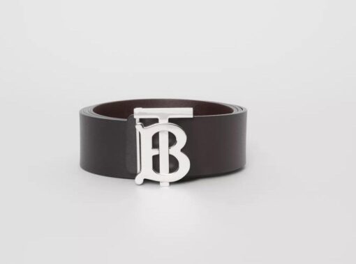 Reversible Motif Leather Belt - Brands Gateway