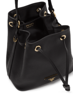 Saffiano Bucket Bag Black - Brands Gateway