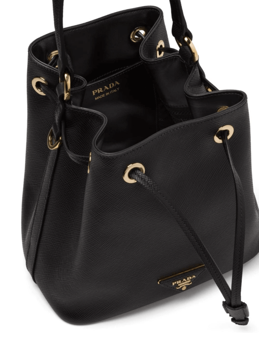 Saffiano Bucket Bag Black - Brands Gateway