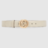 Gucci Signature Leather Belt White