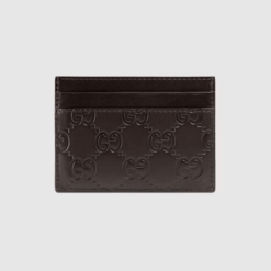 Signature Web Card Case Brown - Brands Gateway