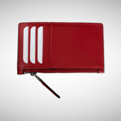 Gucci Signature Web Card Case Red Zipper