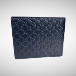 Gucci Signature Web Wallet Dark Blue
