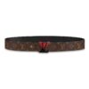 Spray Red Buckle Belt Reversible - Brands Gateway