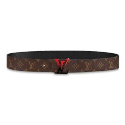 Spray Red Buckle Belt Reversible - Brands Gateway