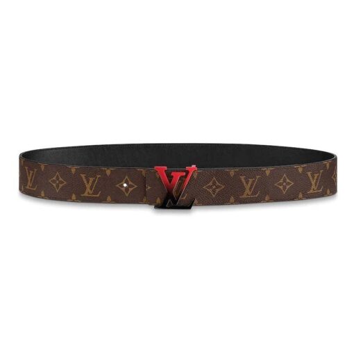 Spray Red Buckle Belt Reversible - Brands Gateway