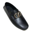 V Buckle Leather Shoe - Brands Gateway
