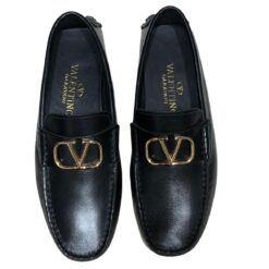 V Buckle Leather Shoe - Brands Gateway