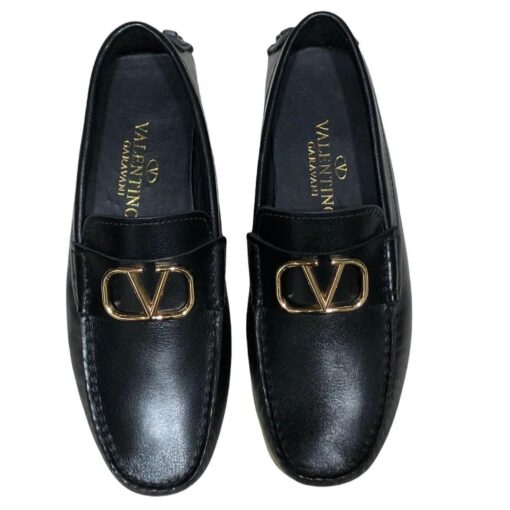 V Buckle Leather Shoe - Brands Gateway
